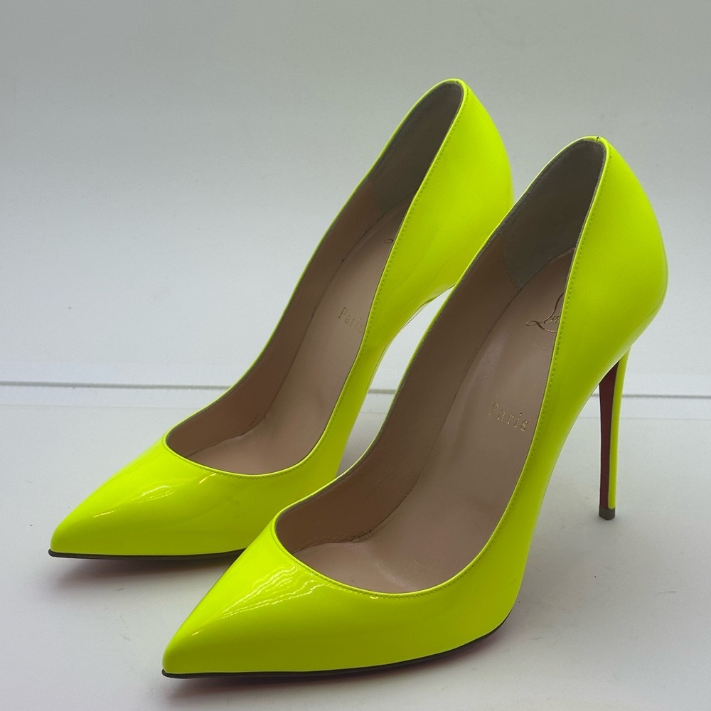 Women's Neon Yellow Pumps CHRISTIAN LOUBOUTIN SIZE 10 new
